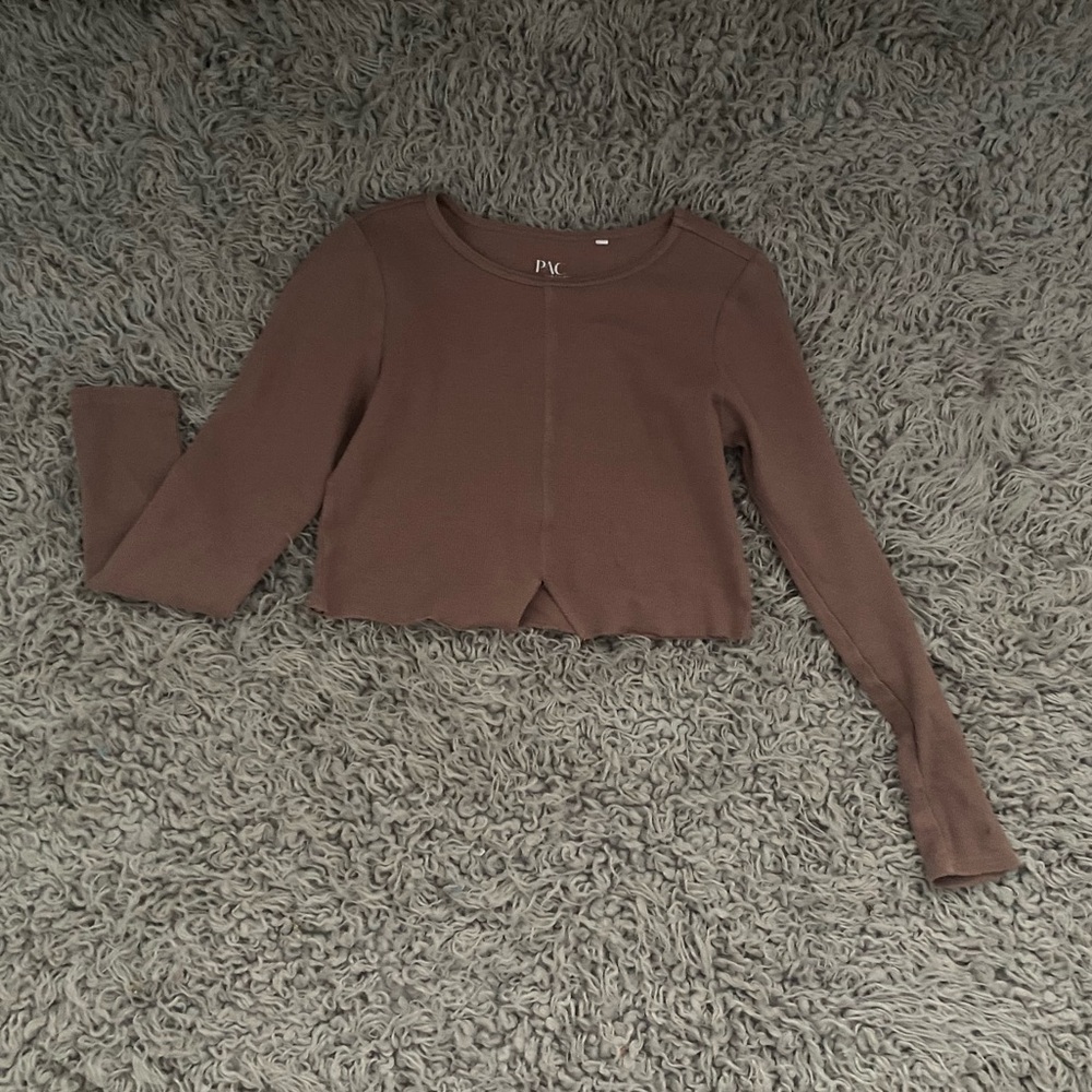 PACSUN cropped long sleeve tee